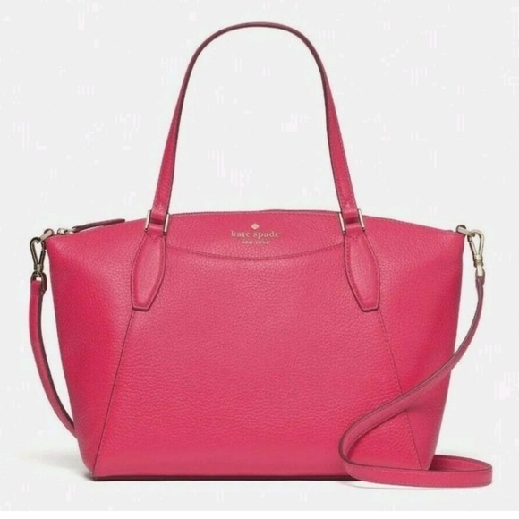 Kate Spade Pink Pebble Leather Tote Shoulder Bag Host Pick - Picture 4 of 16